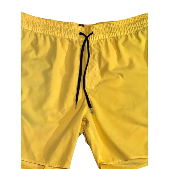 Volcom Men's Banana Yellow Swim Shorts Trunks True To This size L surf beach - Picture 2 of 16